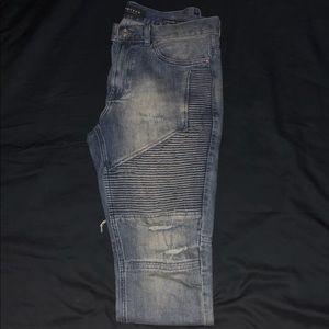 Pacsun Distressed Moto Jeans